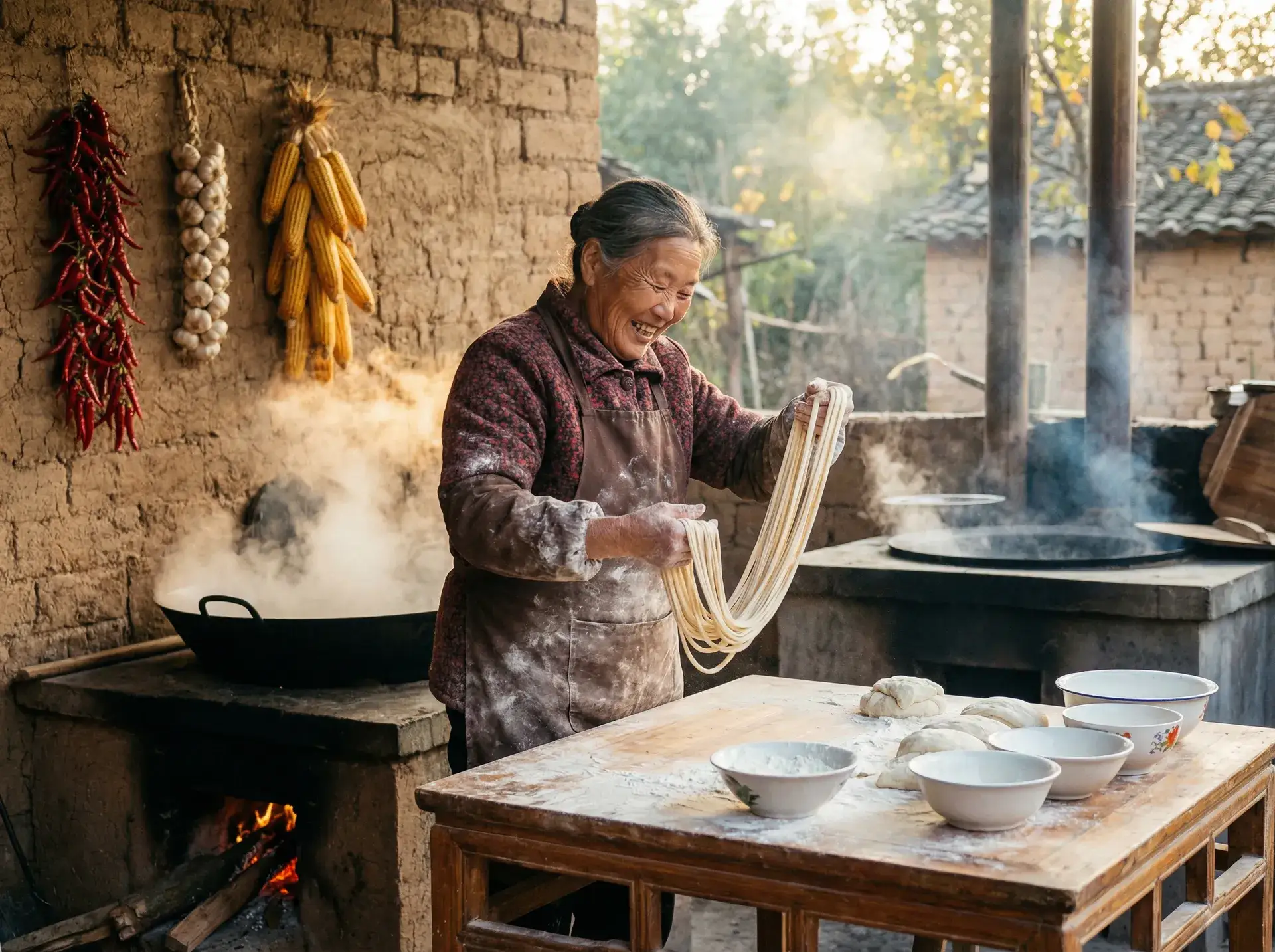 农家大嫂手擀面 - 最新99久久网址 乡村美食